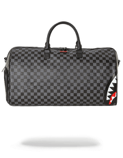 SHARKS IN PARIS (BLACK CHECKERED EDITION) DUFFLE