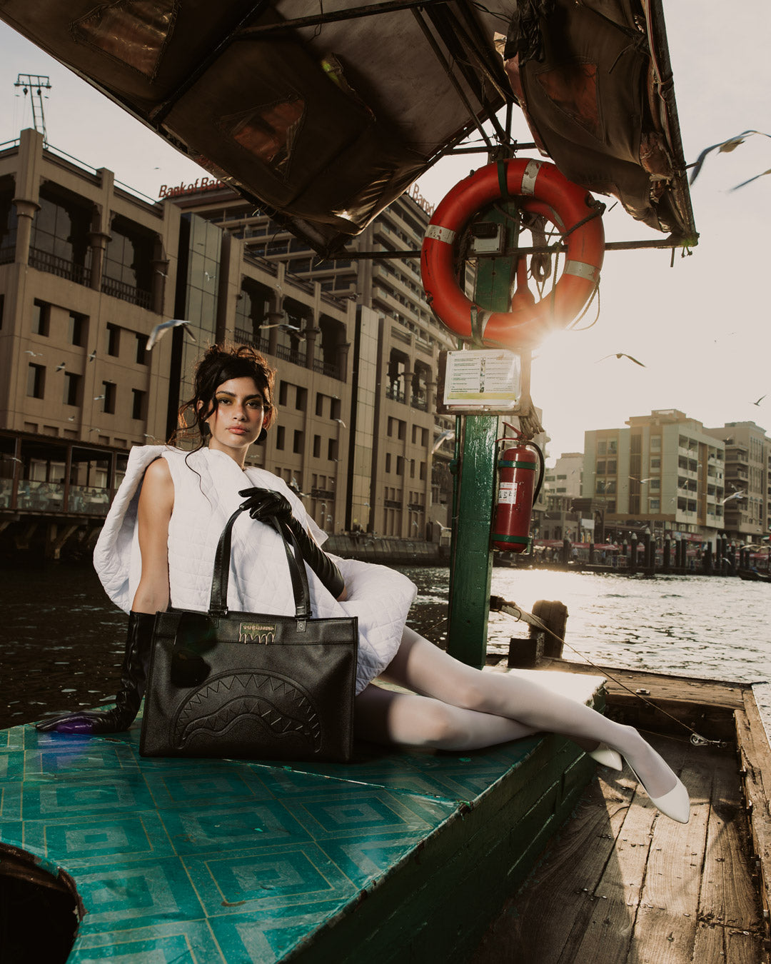 GOLD BRICK DRIP TORTUGA TOTE