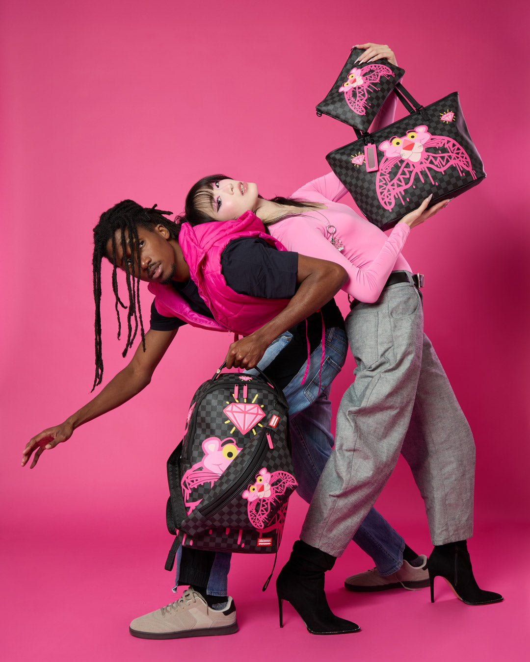 PINK PANTHER DIAMOND SHARK SAVVY CROSSBODY