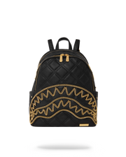 NOIR QUILT GOLD CHAIN SHARK SAVAGE BACKPACK