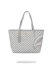 KNIT SHARKS IN PARIS IN CREAM TOTE